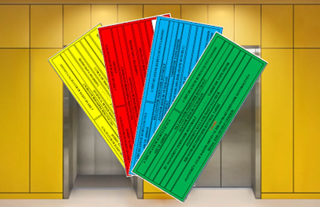 Asansör Etiket Renkleri  5